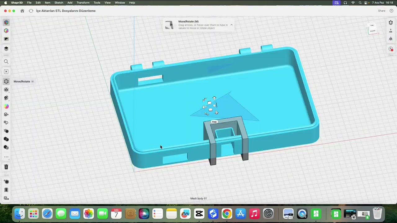 SHAPR3D İle İçe Aktarılan Tasarımları Düzenleme