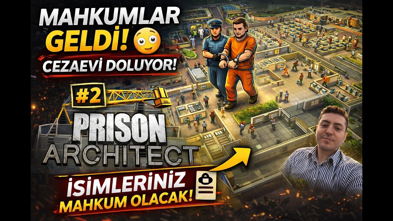 MAHKUMLAR GELDİ! 😳 Cezaevi Dolmaya Başladı | Prison Architect #2