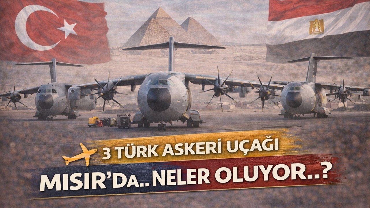 3 Türk askeri uçağı Mısır'da.. Neler oluyor..?
