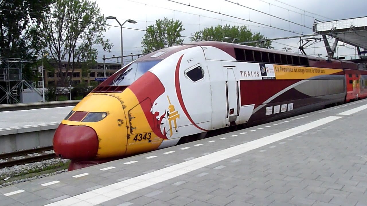 Special livery TGV Thalys 4343 in different outfits.