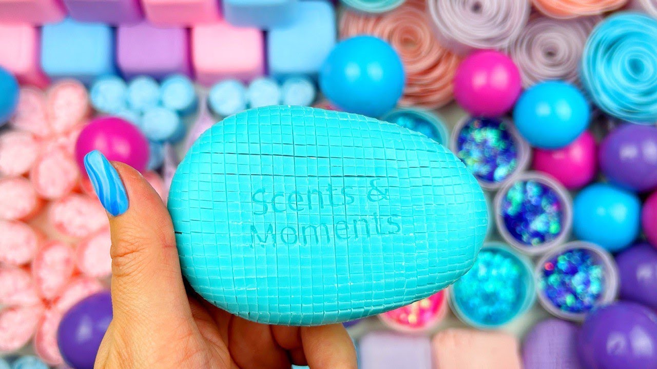 Compilation set★ASMR SOAP★Crushing soap★FOAM&GLITTER&STARCH★