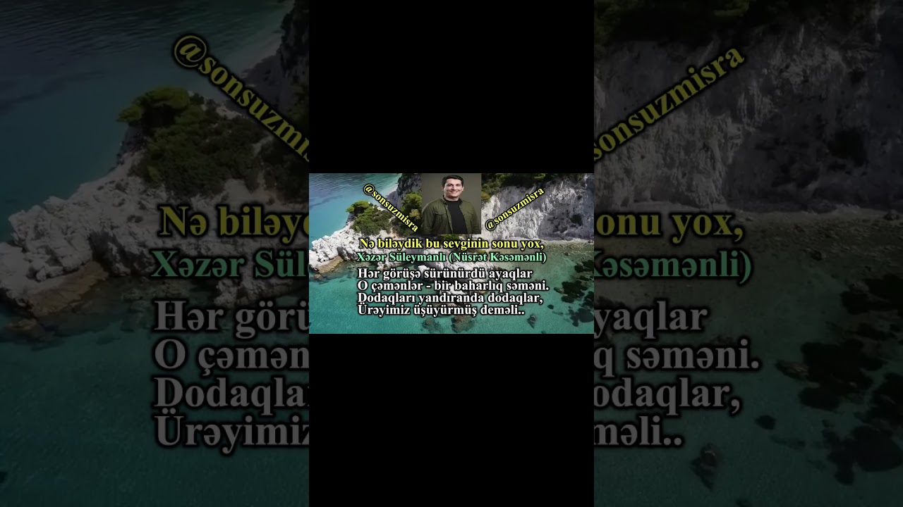 Nə biləydik bu sevginin sonu yox(#3) - Xəzər Süleymanlı (Nüsrət Kəsəmənli)