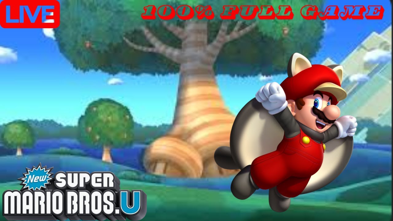 New Super Mario Bros U 100% Full Game rerun