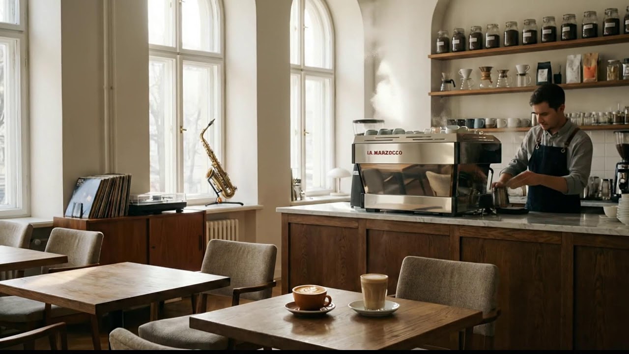 아늑한 카페에 흐르는 봄의 재즈 선율 🎶🌸☕