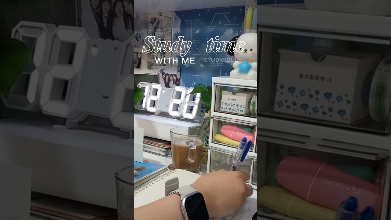 Study vlog With me 𖤐.ᐟ📑 