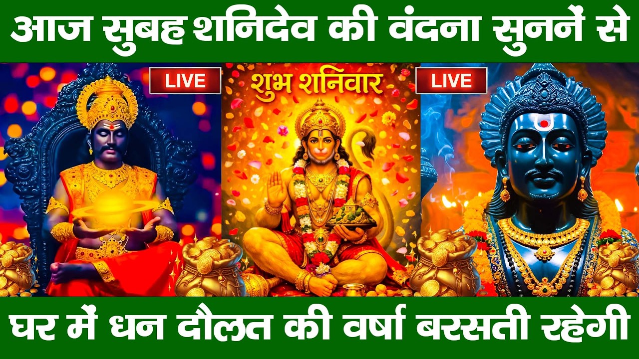 LIVE :शनिवार भक्त्ति -आज सुबह इस वंदना को सुनने से शनिदेव जी प्रसन्न होकर सभी मनोकामनापूर्ण करते है