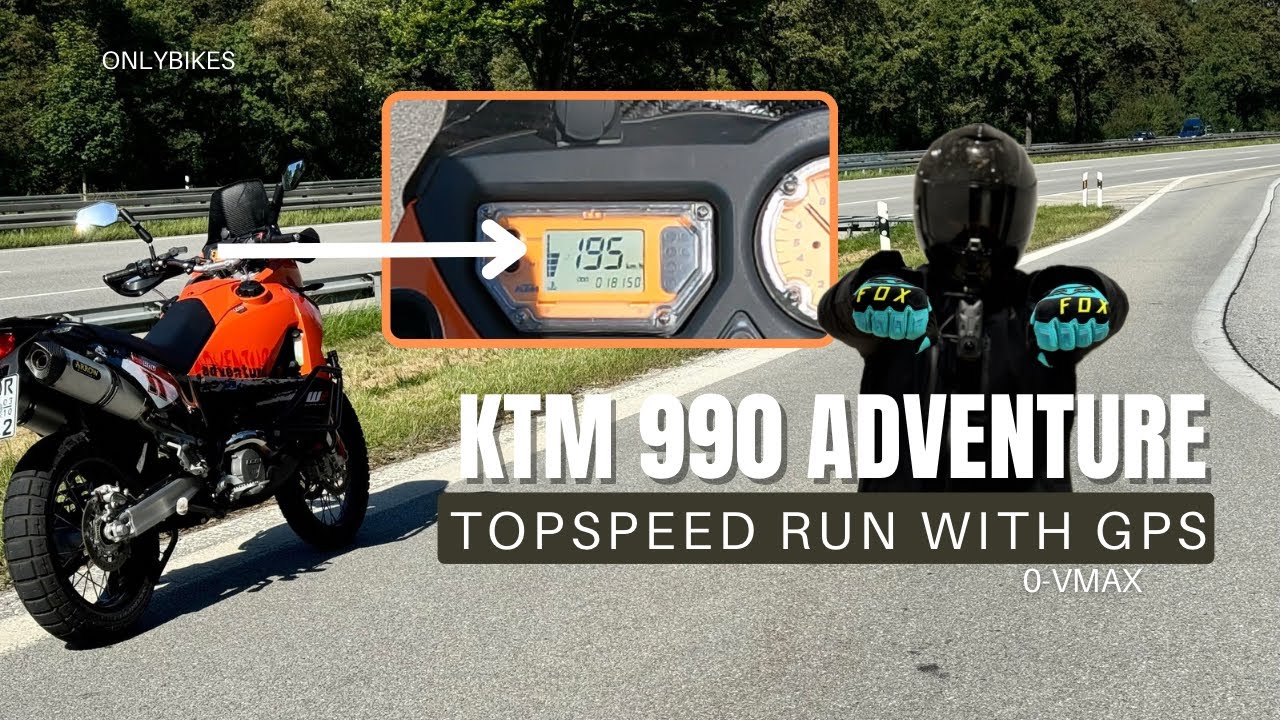 KTM 990 Adventure | Top Speed Run on Autobahn