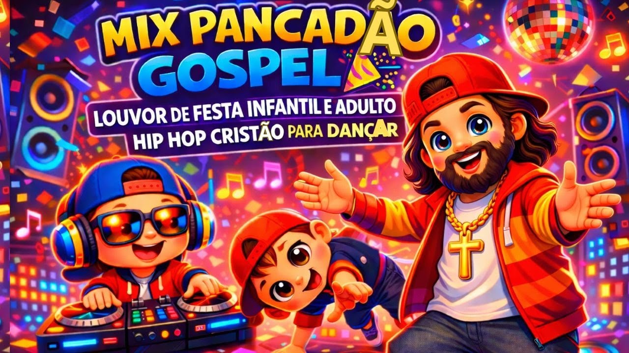 Mix Pancadão Gospel 🎉 Louvor de Festa Infantil e Adulto | Hip Hop Cristão Para Dançar