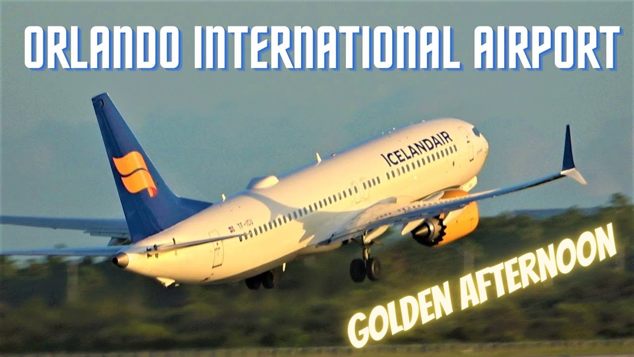 [4K] PLANE SPOTTING GOLDEN AFTERNOON 767, A330, MAX'S ORLANDO INTERNATIONAL AIRPORT MCO 10/03/21.