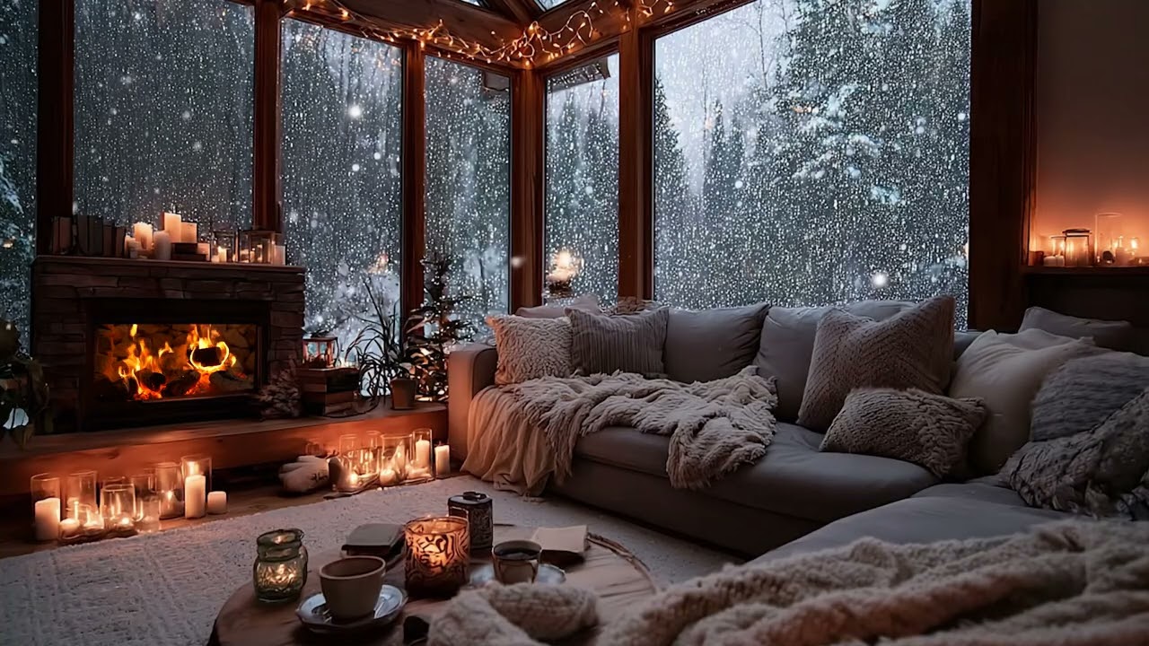 ❄️ Peaceful Winter Piano  Snow Outside the Window  Deep Meditation & Inner Healing