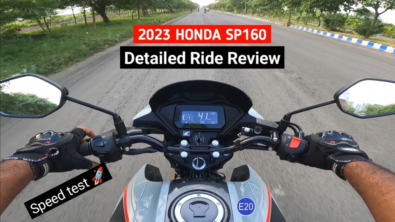 All New Honda SP 160 OBD-2 Detailed Ride Review | Price| Speed Test | Mileage Performance