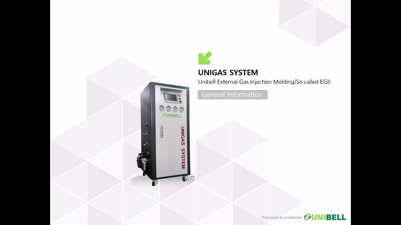 Unibell Unigas System, External Gas Injection Molding