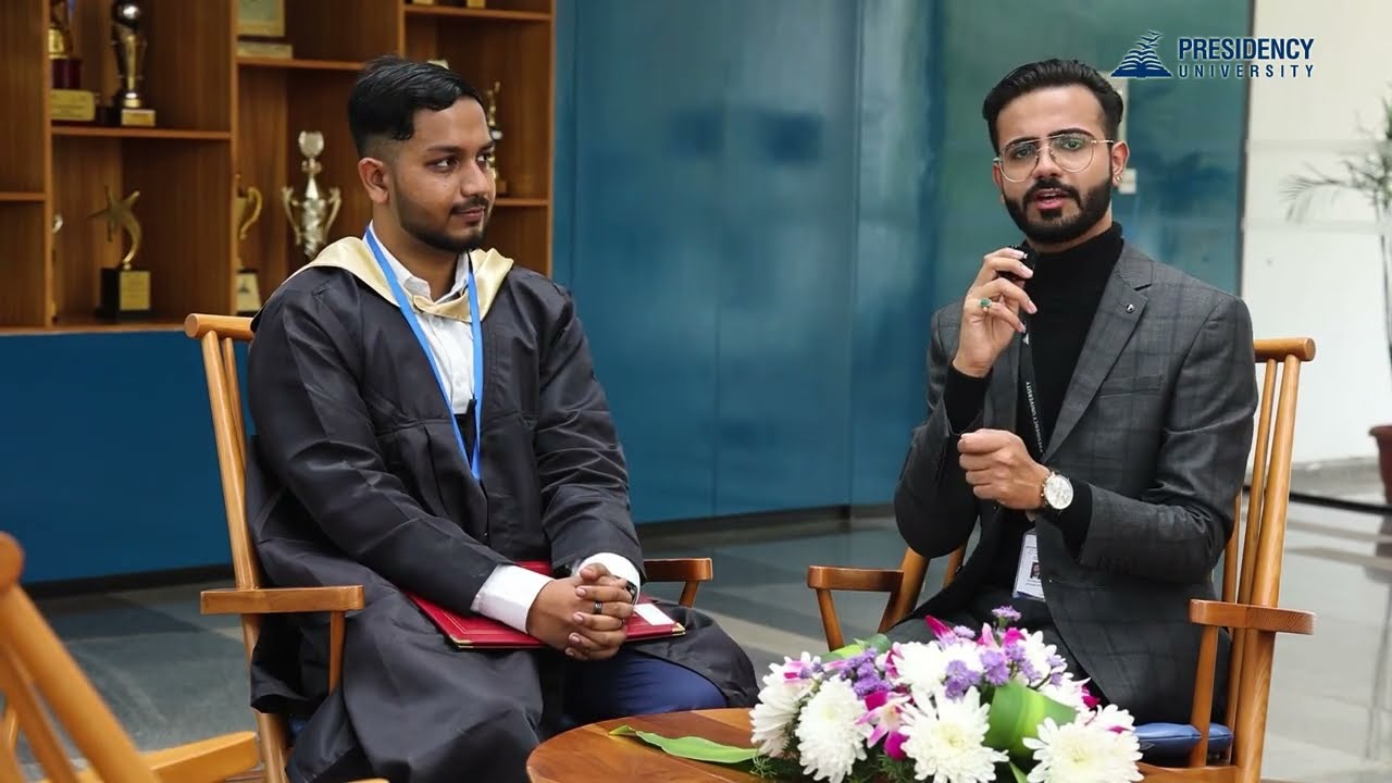 5th Convocation Ceremony at Presideny University Bangalore -  Interview of Gold Medalists