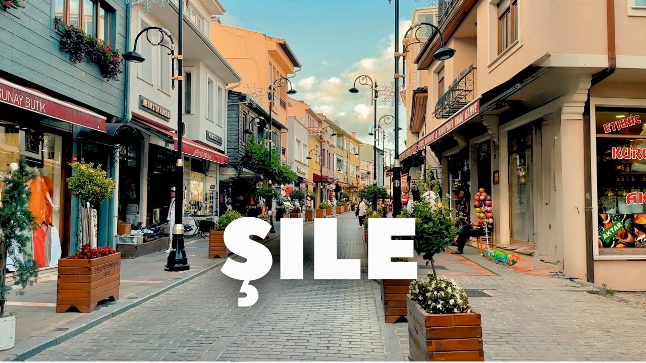 Virtual Walk Through Streets of ŞILE, Turkey | 4K
