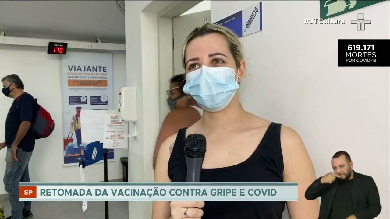 Vacinação contra a gripe e Covid-19 é retomada em SP