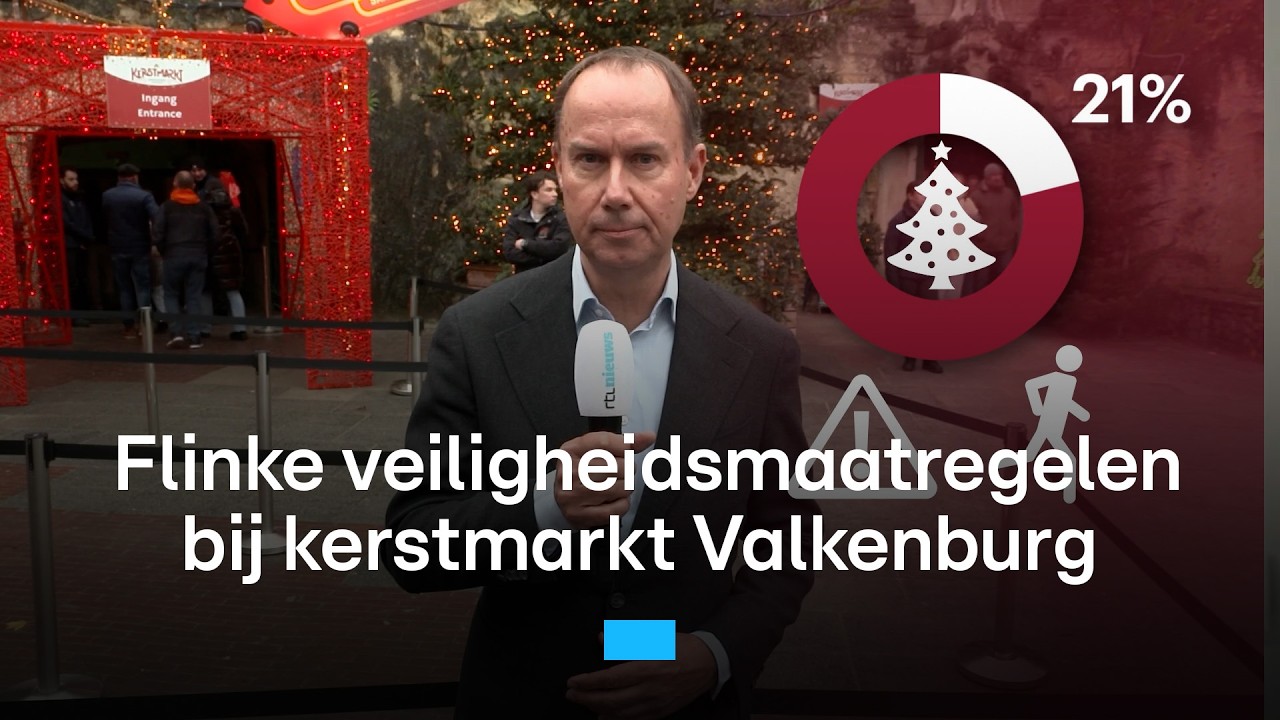 Roadblocks, camera's en tassencontrole bij kerstmarkt Valkenburg | RTL Nieuws