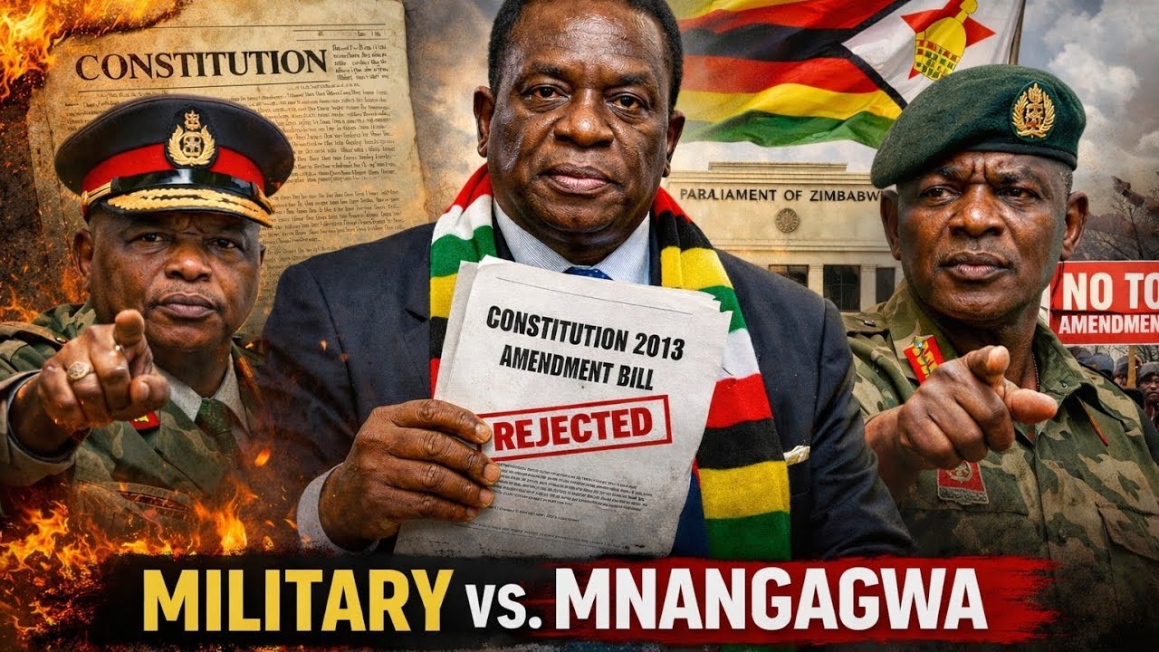 Mnangagwa pointed as enemy number 1 Zimbabwe Army confirmed as he left the country to Ethiopia 