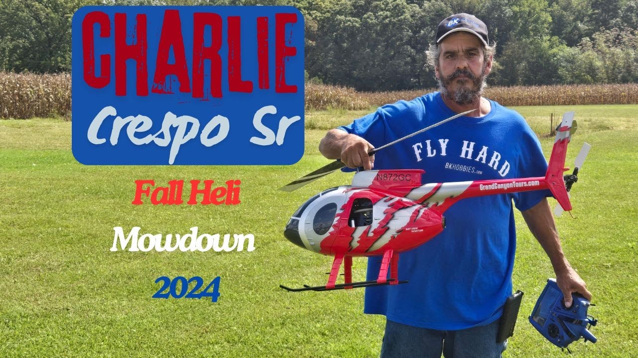 MD 500 RC Helicopter Charlie Crespo Sr at Fall Heli Mowdown 2024 RC Helicopter Event