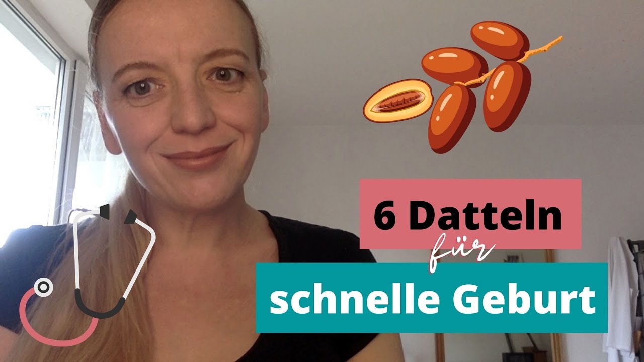 6 Datteln am Tag für eine schnelle Geburt