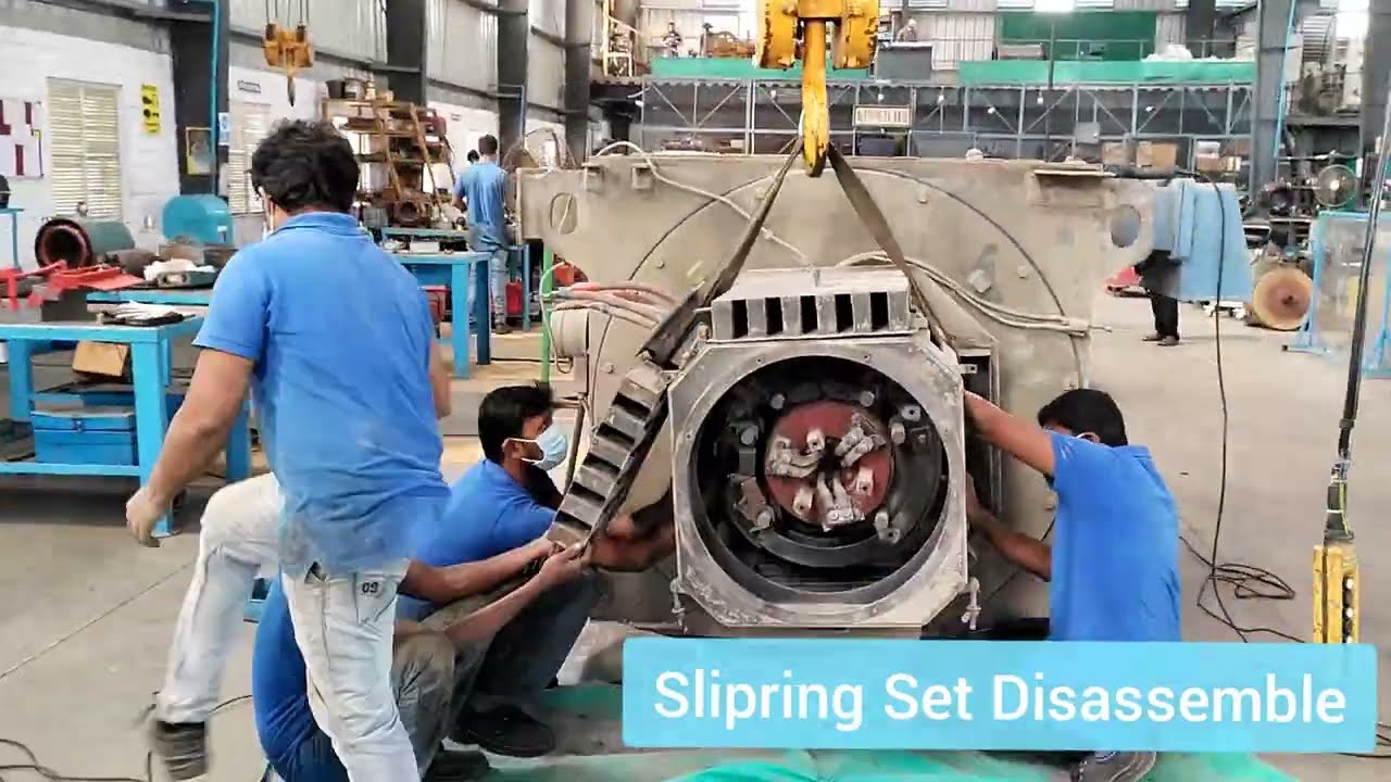 Service Work in 2200KW, 6600 Volt, CGL  High Voltage Motor