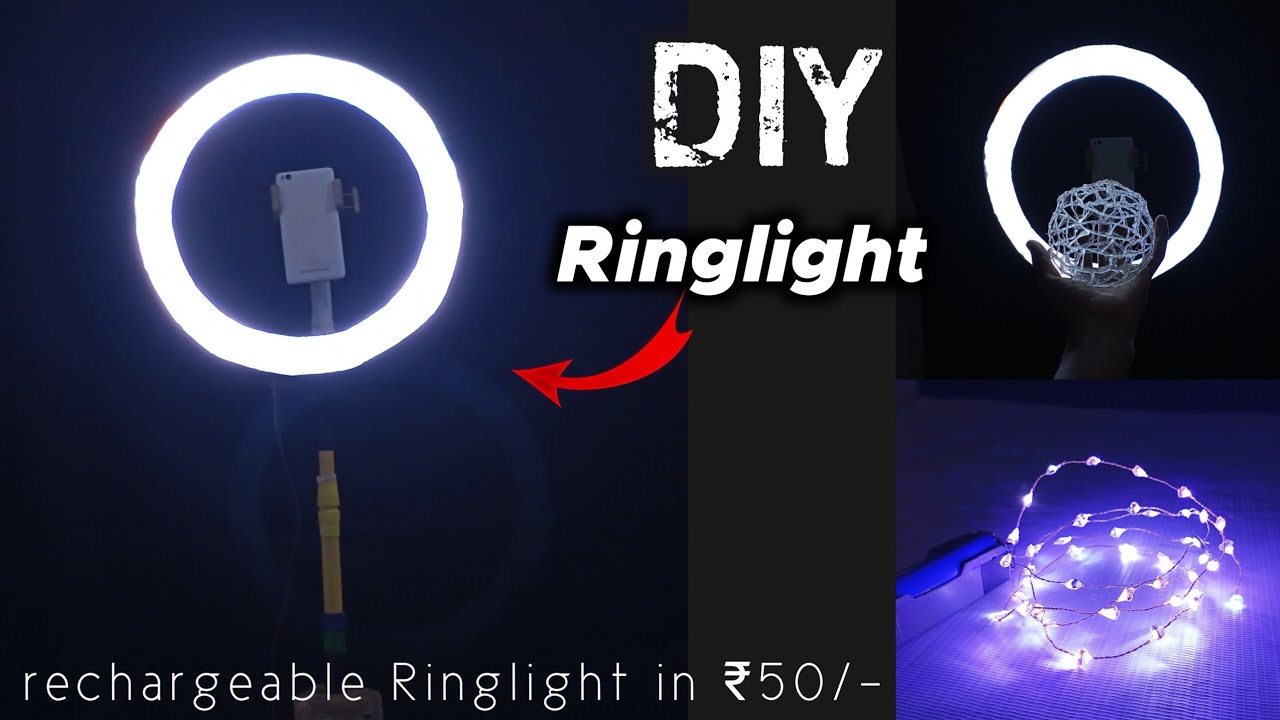 Homemade ring light 🌟  do it yourself LED ringlight #shorts