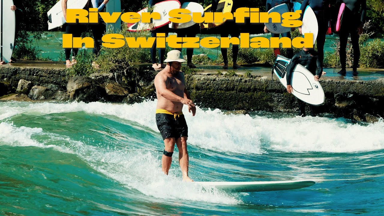 Sick bungee and river surfing
