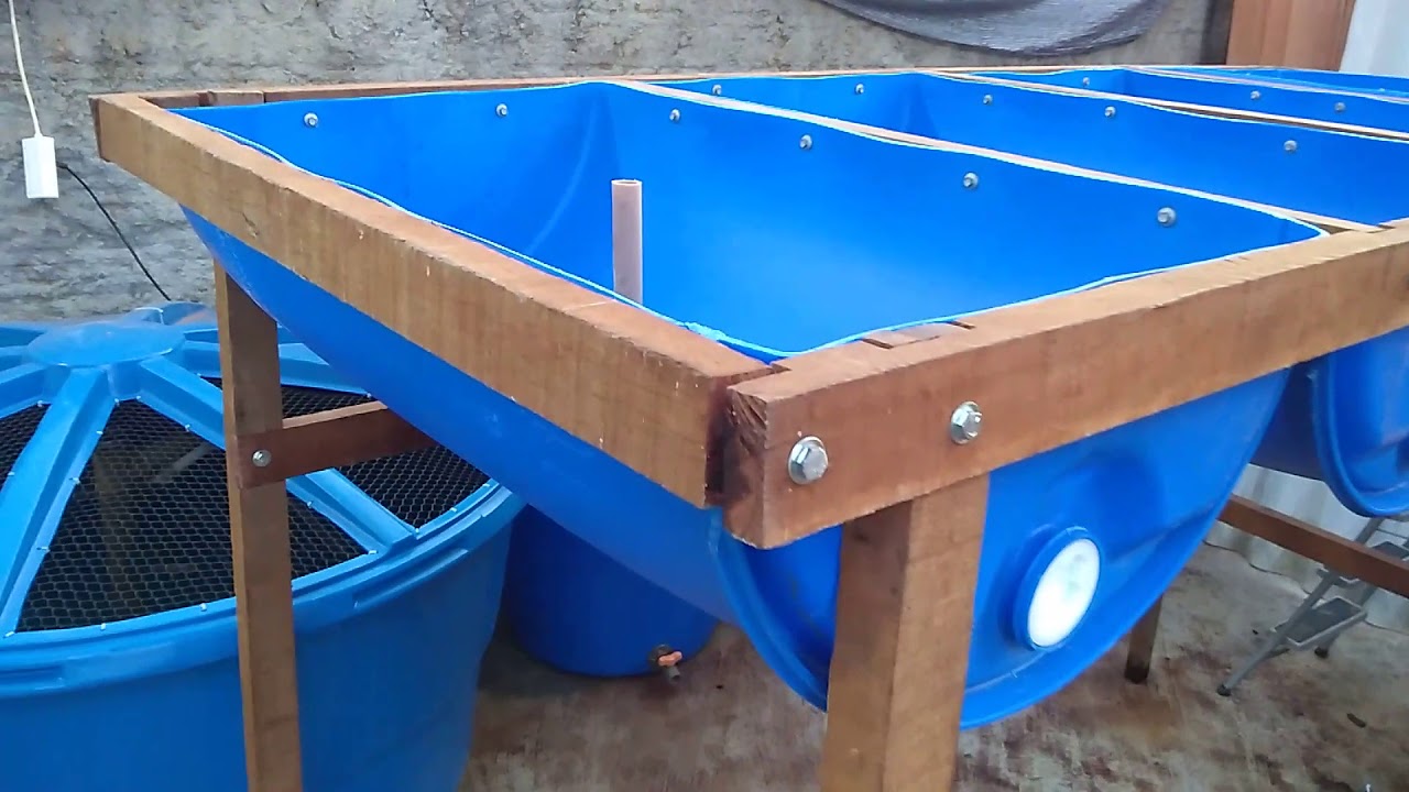 Construção e montagem das camas de cultivo da PiscicOzzi Aquaponia