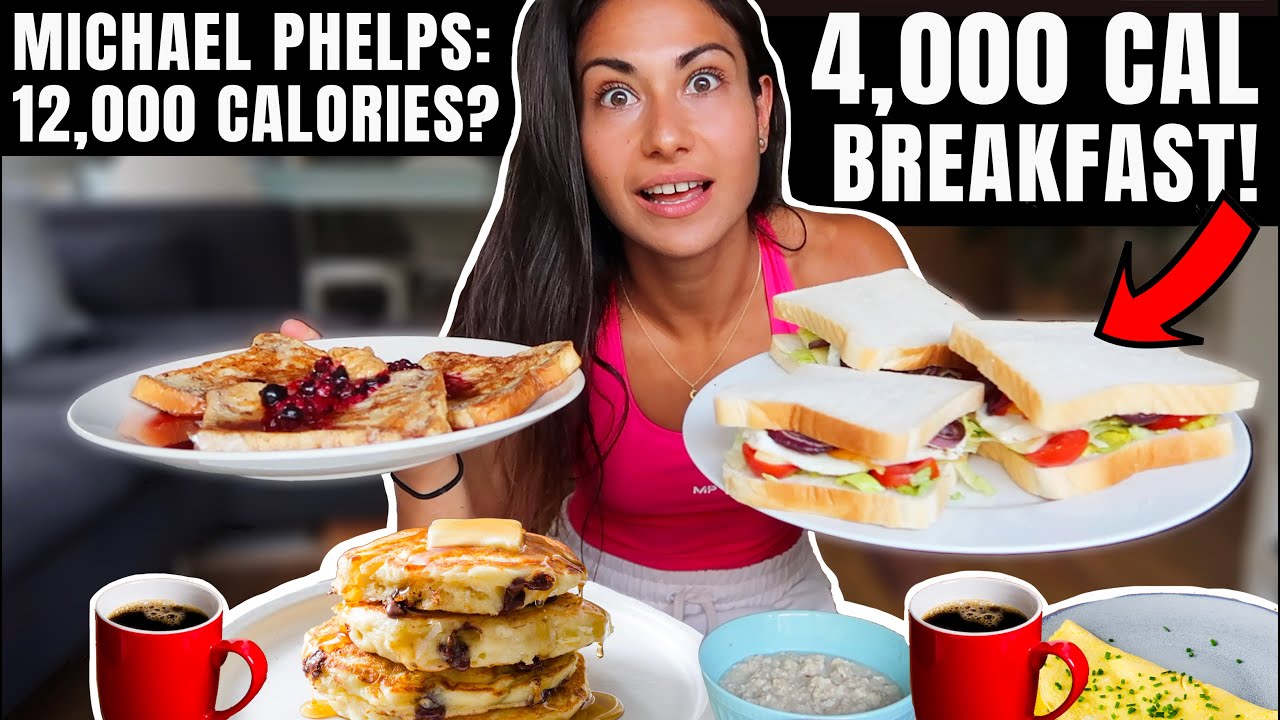 I ATE LIKE MICHAEL PHELPS | He ate 12,000 calories a day??!