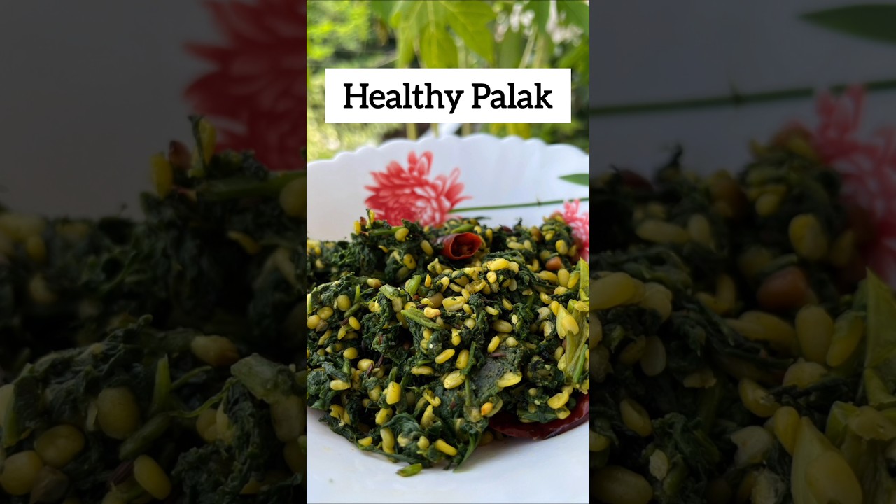 Healthy Palak Moong Dal Recipe #food #recipe