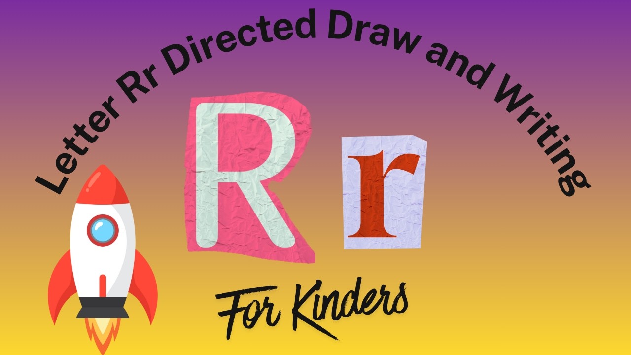 Letter Rr Directed Draw and Writing for Kindergarten!