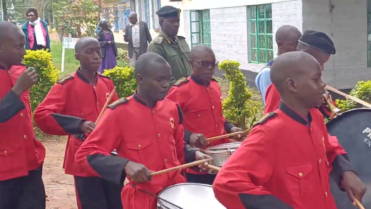 Sironga Girls And Nyambaria Boys Schools Band Doing What They Do Best at Nyamira County
