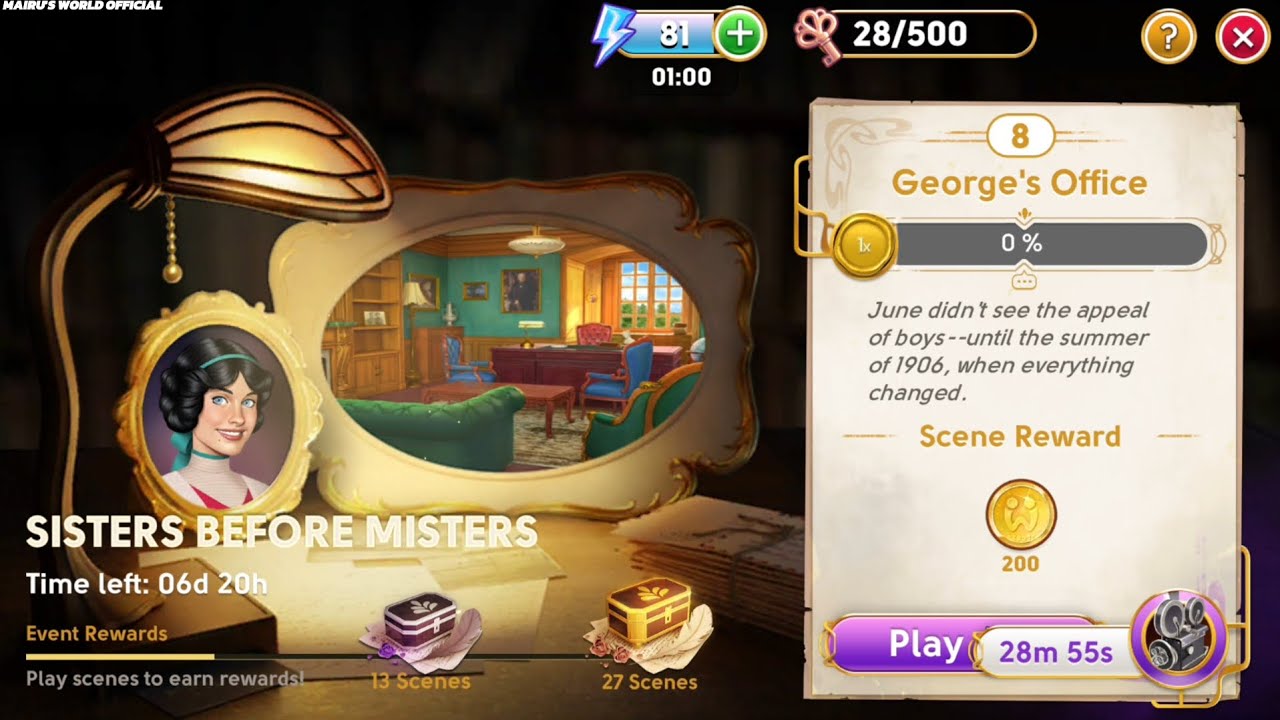 June's Journey Secrets 30 Scene 8 George's Office Word Mode 4K ULTRA HD