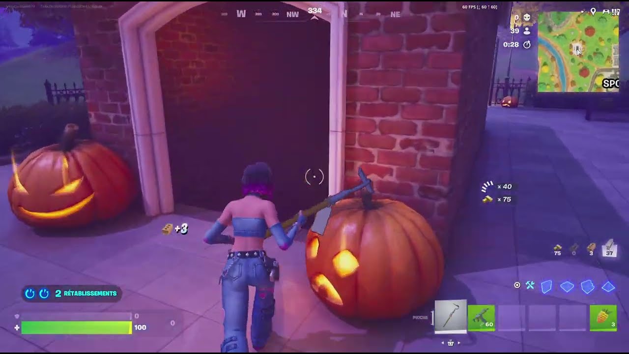 Fortnite Recharge PS5 slim 60 FPS Gameplay top 1 ( je suis pas très fort )