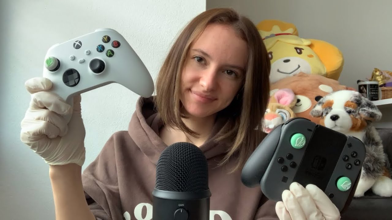 ASMR controller + latex gloves sounds 🎮