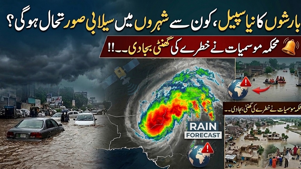 Heavy Rain Alert in Pakistan! Flood Risk Rising Across Major Cities 🌧️ | Pakistan News