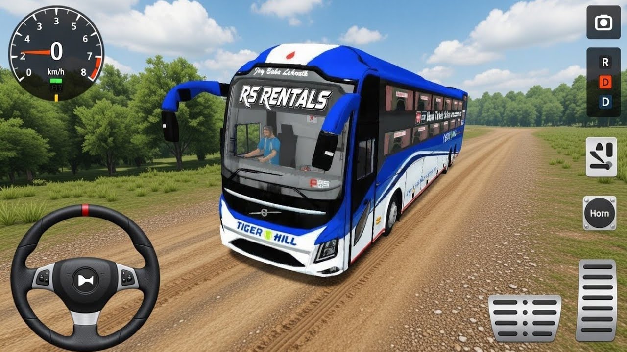 Volvo Sleeper Coach Bus | Extreme Off-Road Driving Gameplay 😱 | Bus Simulator Indonesia Bus Game 