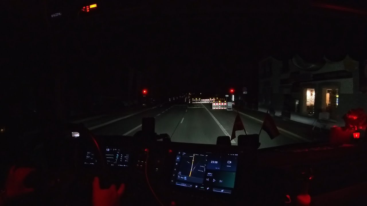 ASMR 🇩🇪 POV Midnight Truck Driving - Scania NG 460R Smart Dash🚛 From Himmelpforten To Rade - Part 1