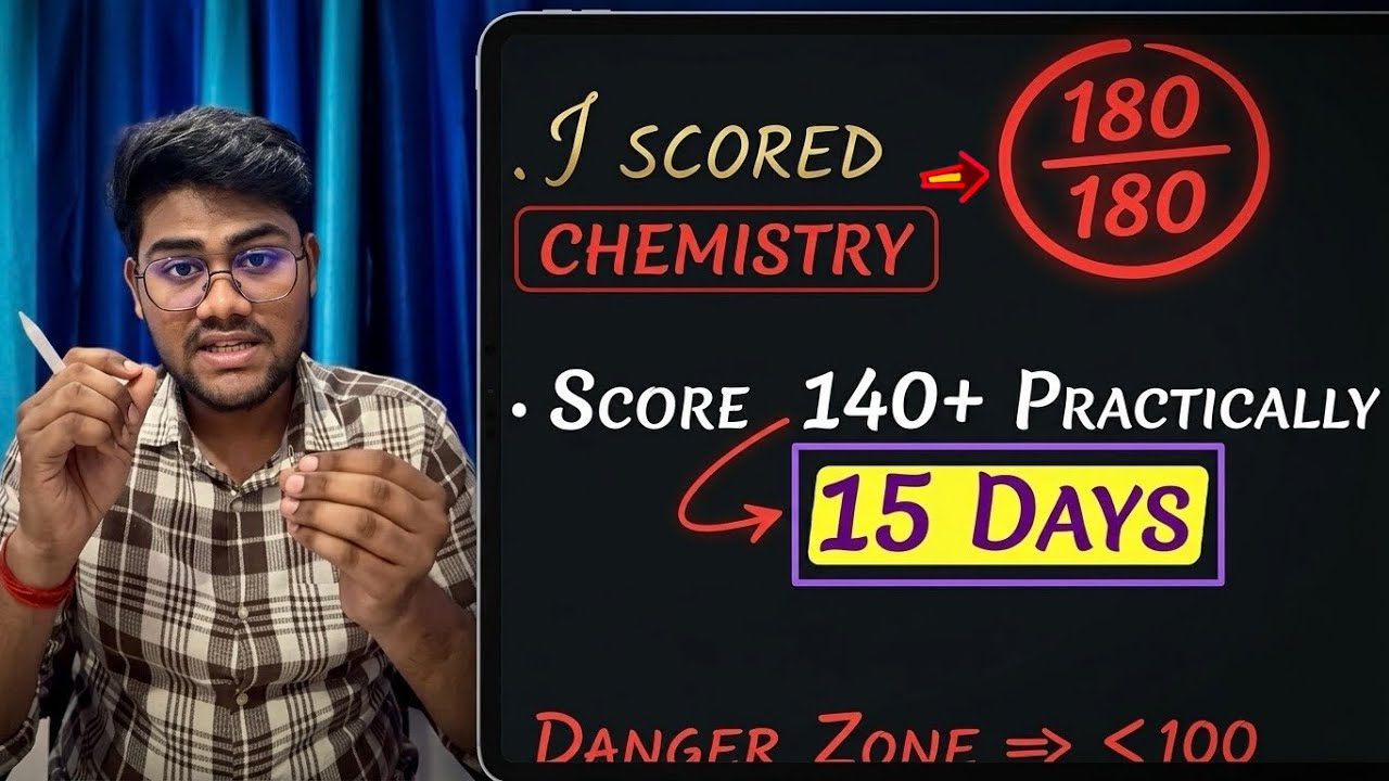 How I Scored 180 In Chemistry | &ldquo;OPEN CHALLENGE&rdquo; 🚨15 Days = 140+ &ldquo;JUST FOLLOW&rdquo; | Re-NEET 2026
