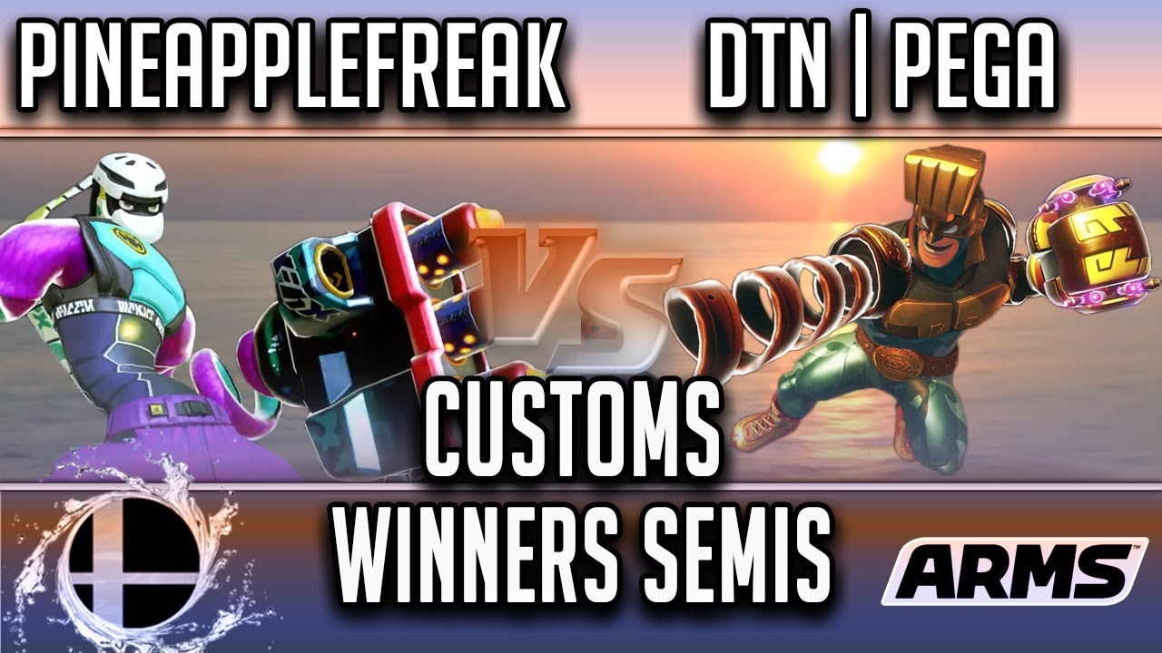 Smash n Splash 4 ARMS: Pineapplefreak (Kid Cobra) vs DTN | Pega (Max Brass) Customs Winners Semis