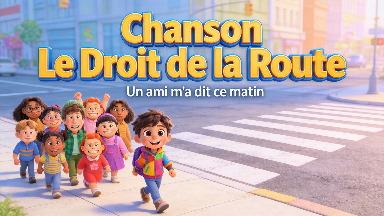 🎵 Chanson ~ Un ami m’a dit ce matin ~ La sécurité routière | Le droit de la route [avec paroles]