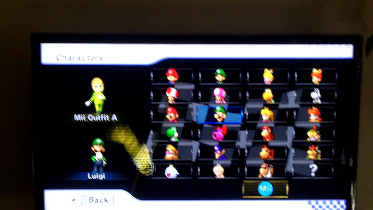 Mario Kart Wii Mii Voices
