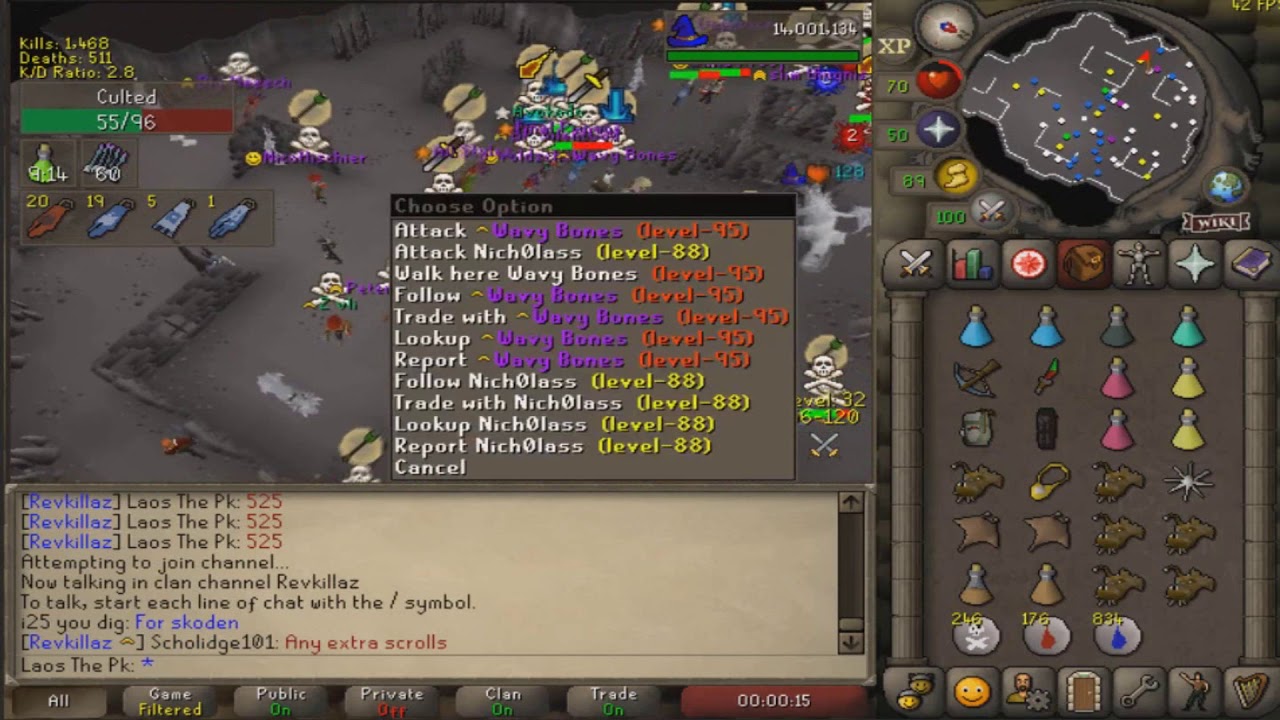 [RevKillaz] OSRS - Rev Caves Pk - 1/3/2020 Feat. Ly, DC, and Med Mains