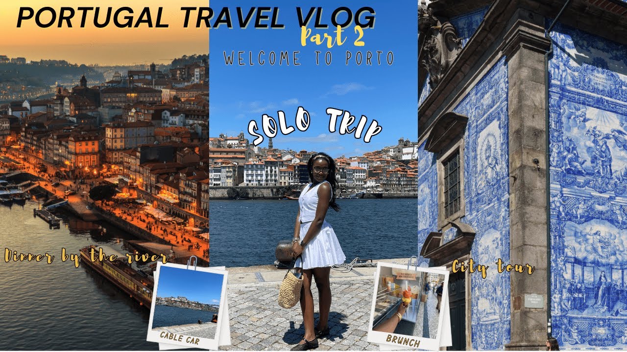 PORTUGAL TRAVEL VLOG *solo*🇵🇹pt2| Porto, City Tour, Brunch, Dinner, Visiting Vila De Gaia, Monuments