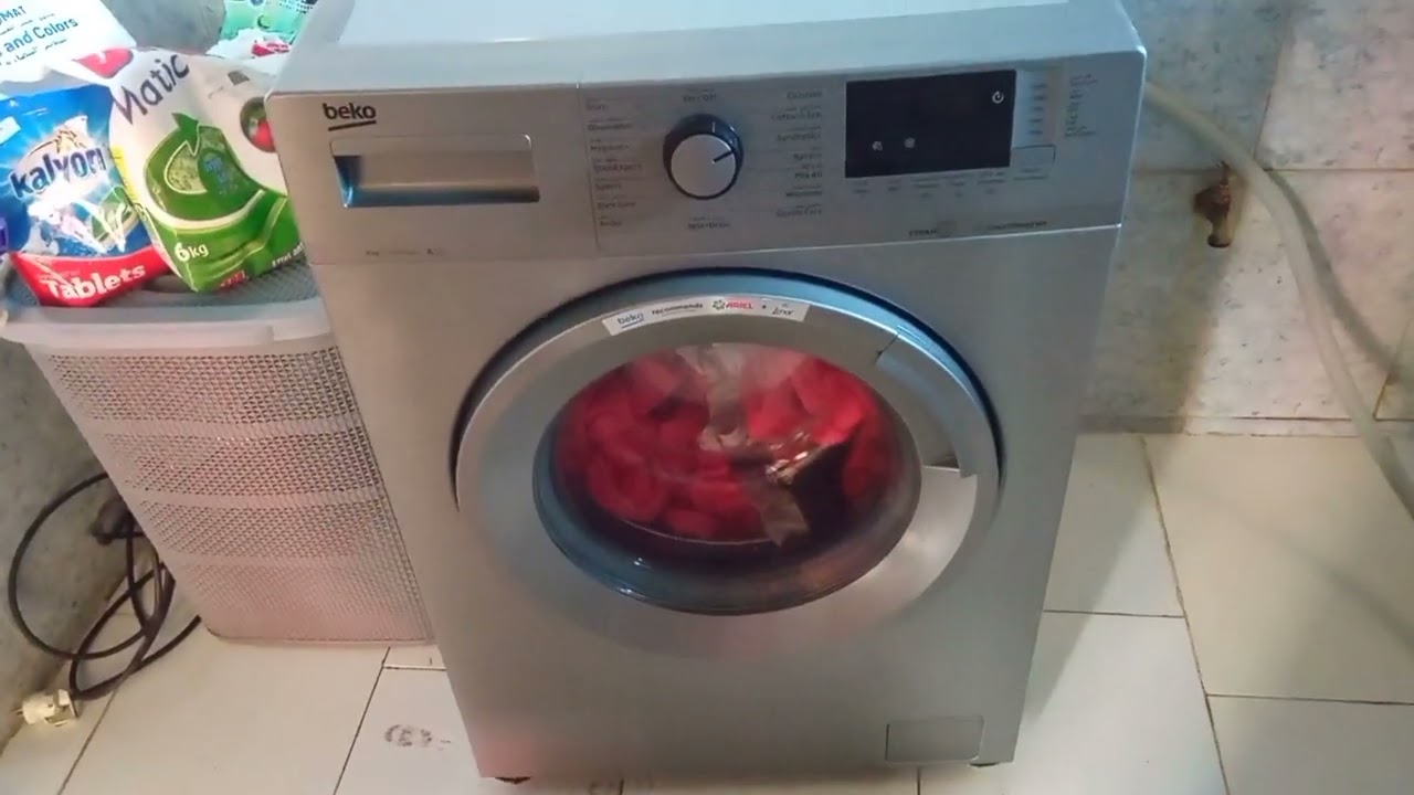 طريقة تشغيل آلة الغسيل بيكو beko #شروحات وريفيو عن ماكينة الصابون بيكو 8كيلو