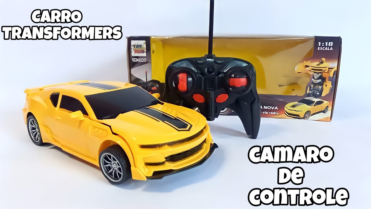Brinquedo Carrinho Camaro De Controle Remoto Transformers.