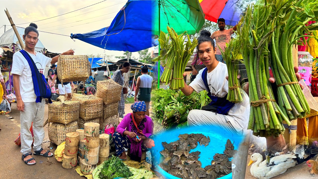 Local market 🥵Frog meats Chicken 🐓 ,Dog , Duck 🦆 ,Etc || Local market in Dimapur Nagaland 🙏 ||