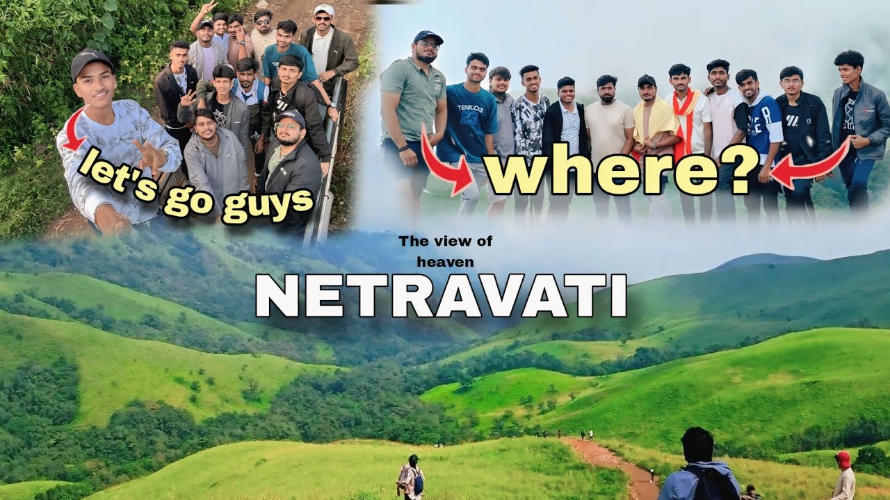 Netravati Peak Trekking,/  The view of heaven! in karnataka🌿💫 