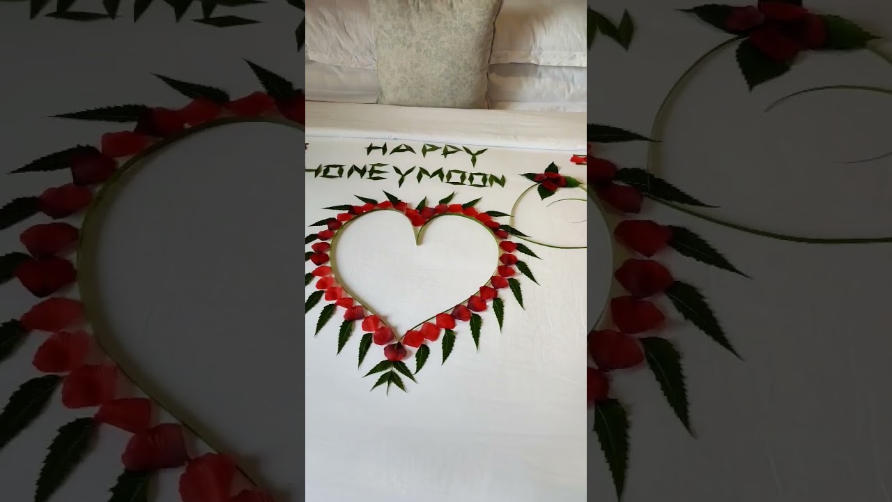 honeymoon bed decoration