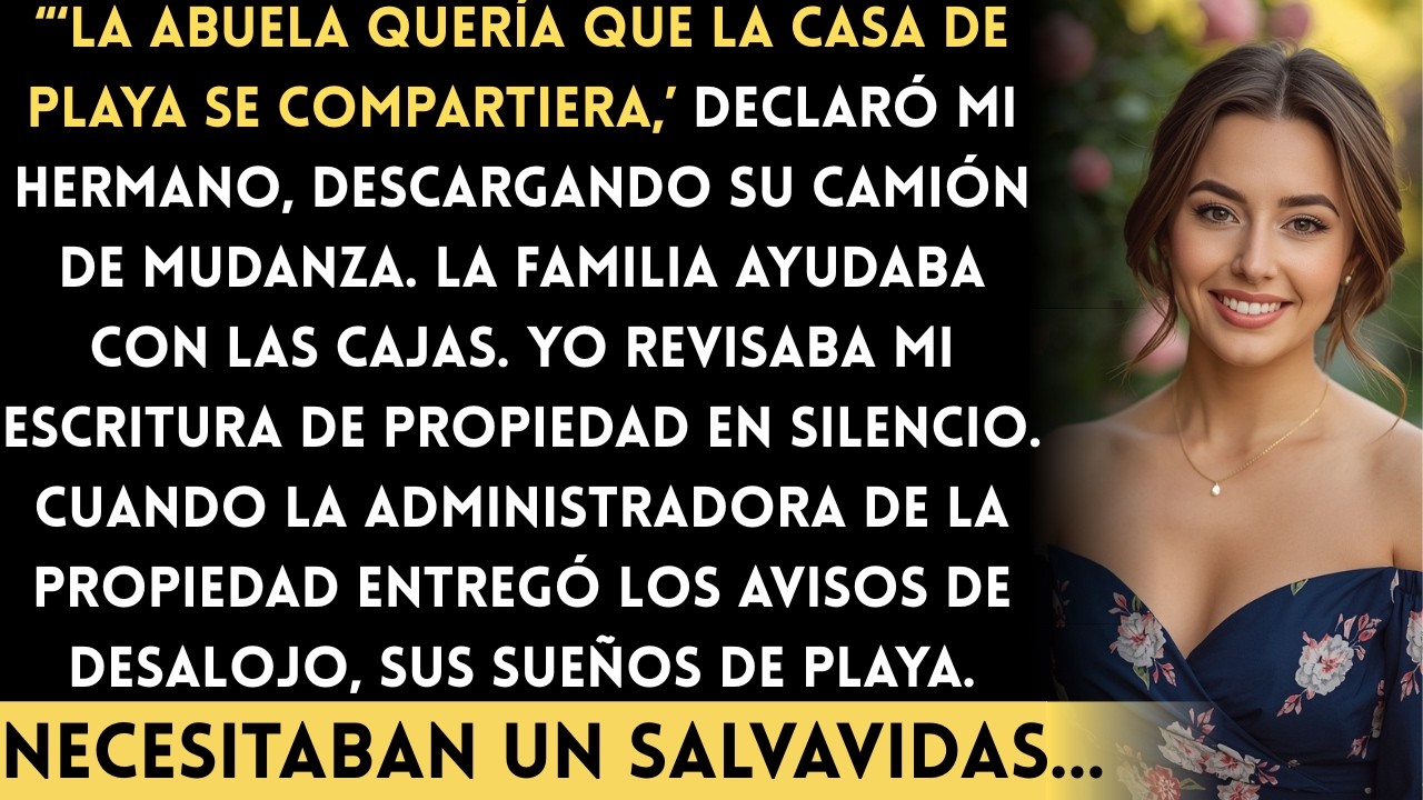 La familia de mi hermano empezó a mudarse a mi casa de playa… hasta que llegó la administradora...
