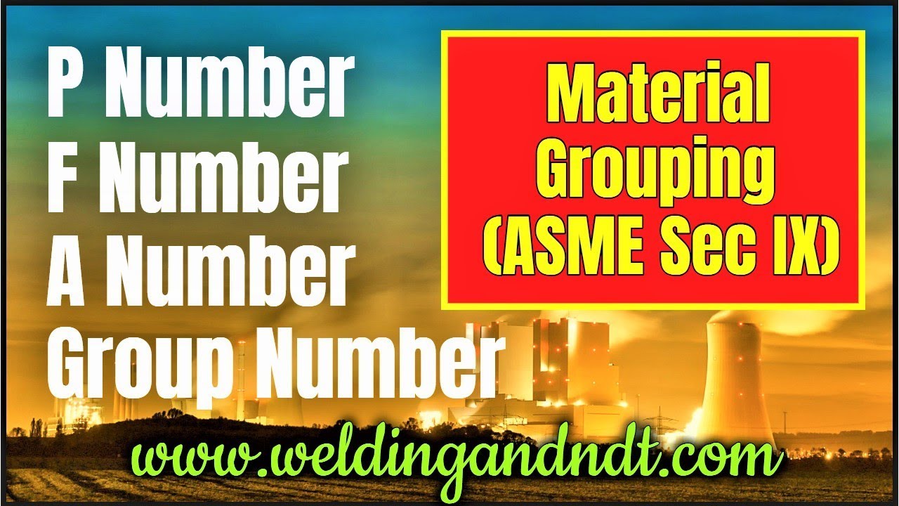 [Hindi/Urdu] P-number, F-number, A-number & Group number in Welding (ASME Section IX)